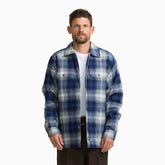 Insulated Plaid Shirt Jacket