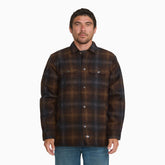 Insulated Plaid Shirt Jacket