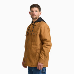 Insulated Duck Hooded Shirt Jacket