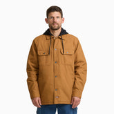 Insulated Duck Hooded Shirt Jacket