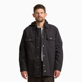 Insulated Duck Hooded Shirt Jacket