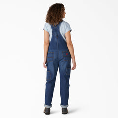 Women's Denim Boyfriend Fit Bib Overalls