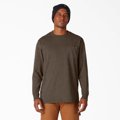 Heavyweight Heathered Long Sleeve Pocket T-Shirt