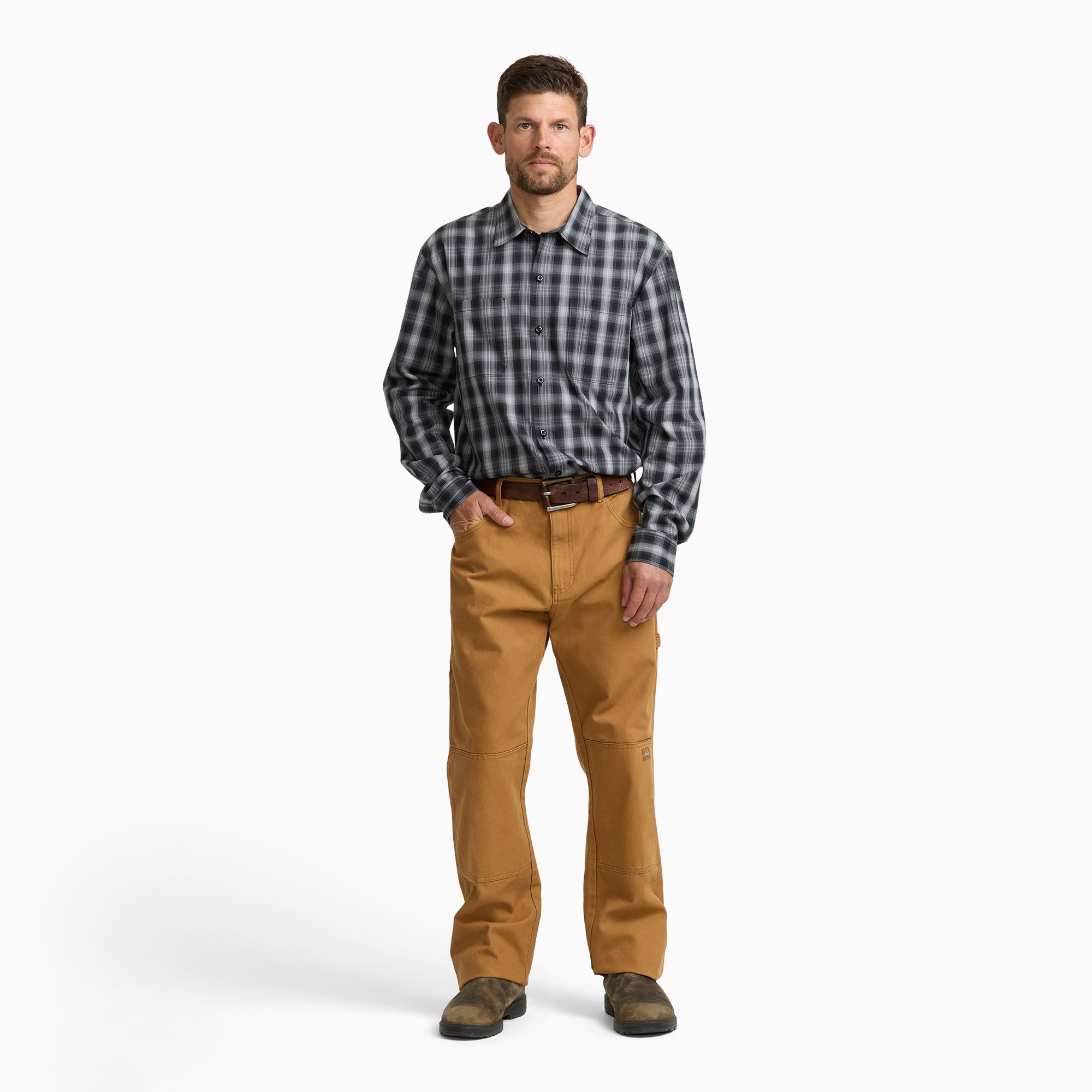 Slim Fit Relaxed Duck Double Knee Pants