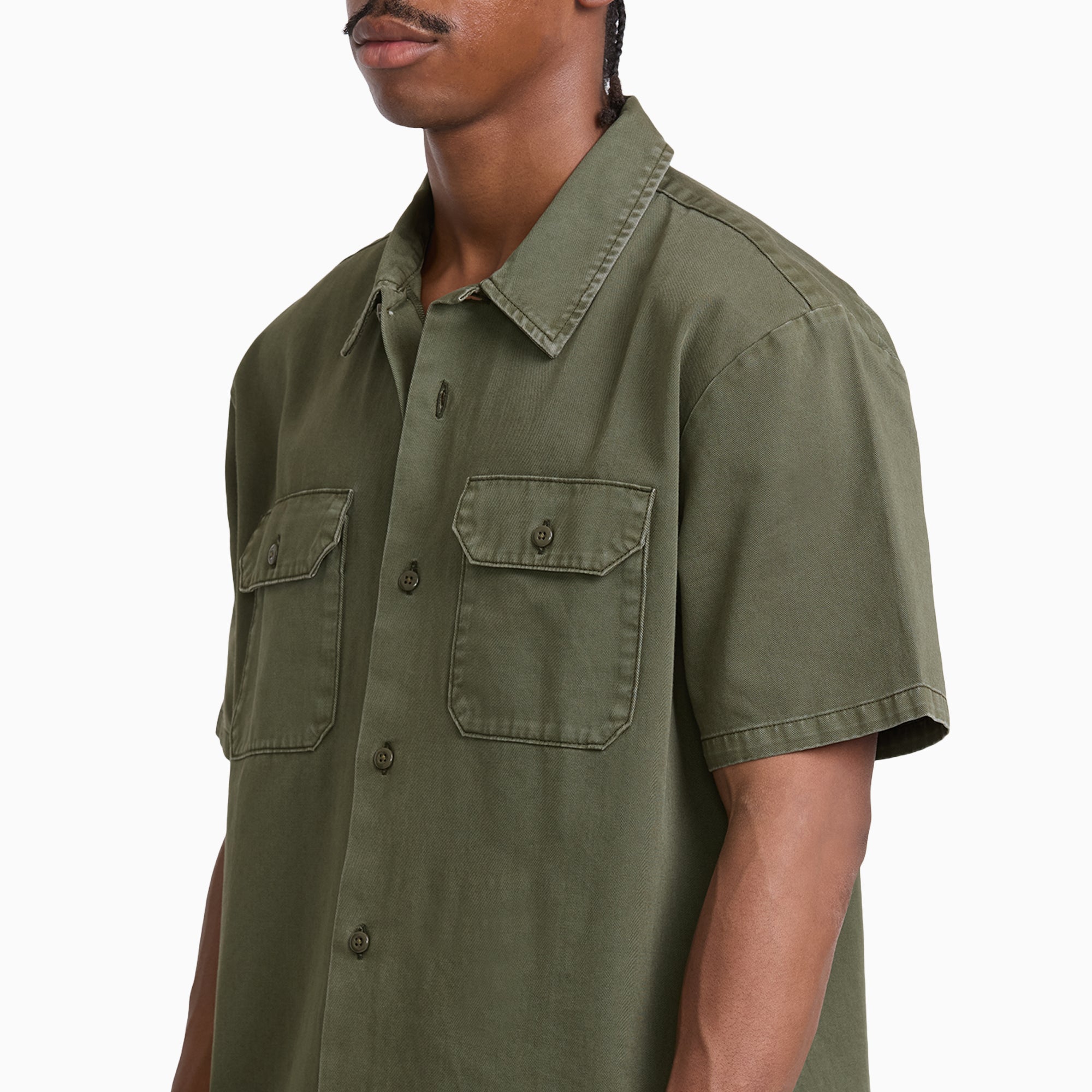 Worn In Solid Work Shirt