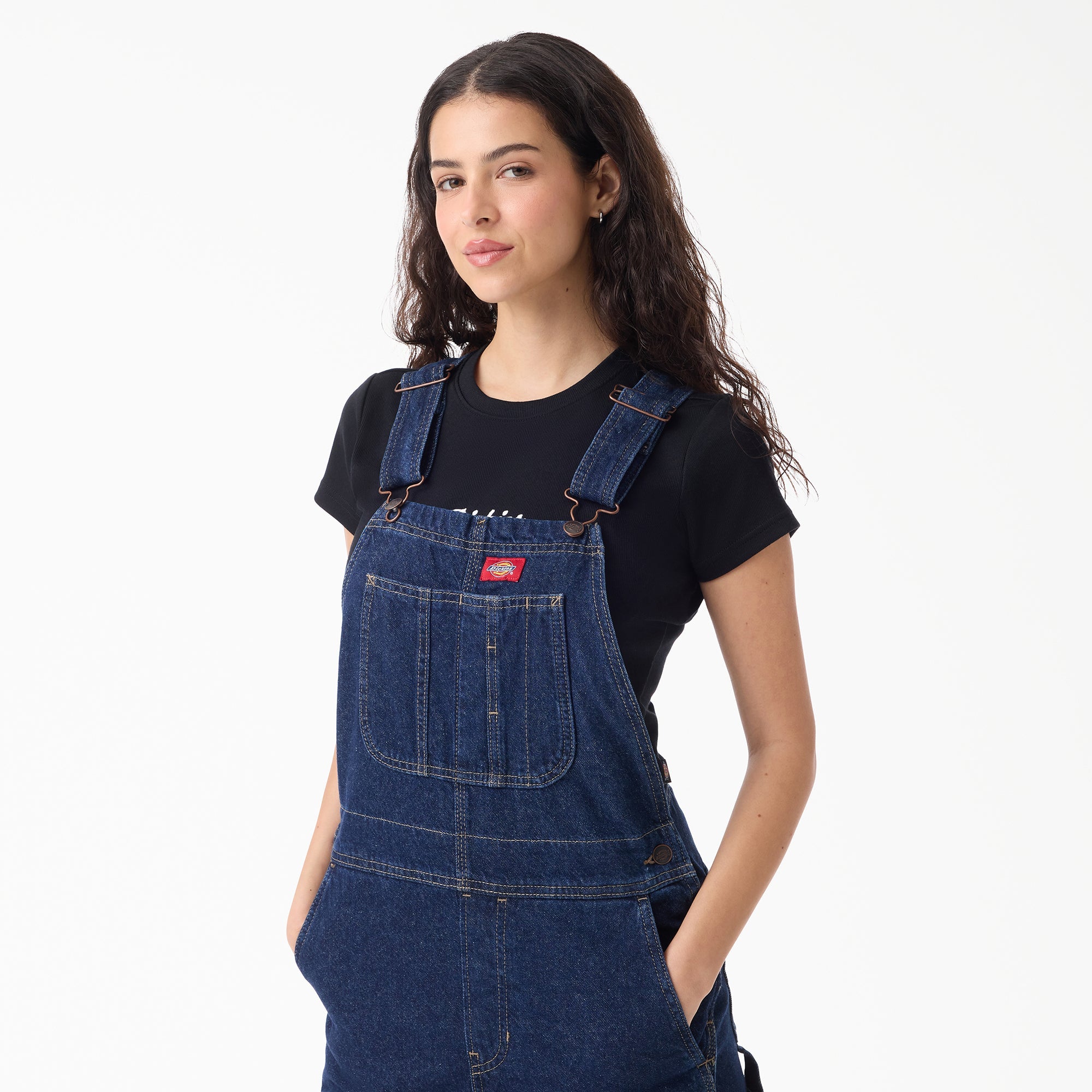 Women's Loose Denim Bib