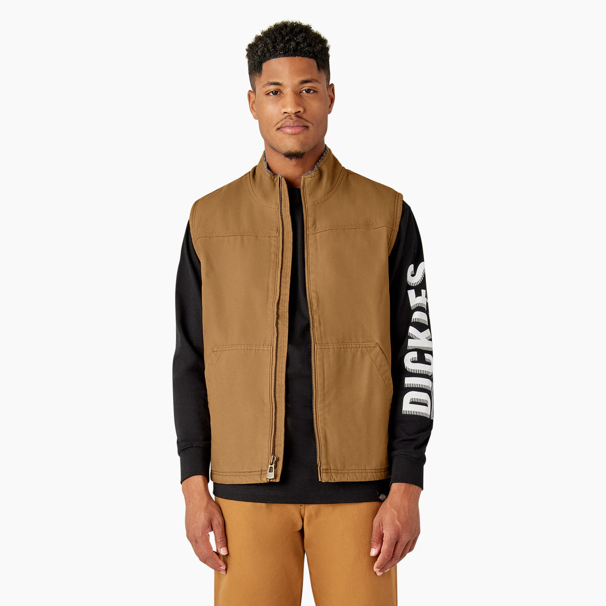 Duck Canvas High Pile Fleece Lined Vest