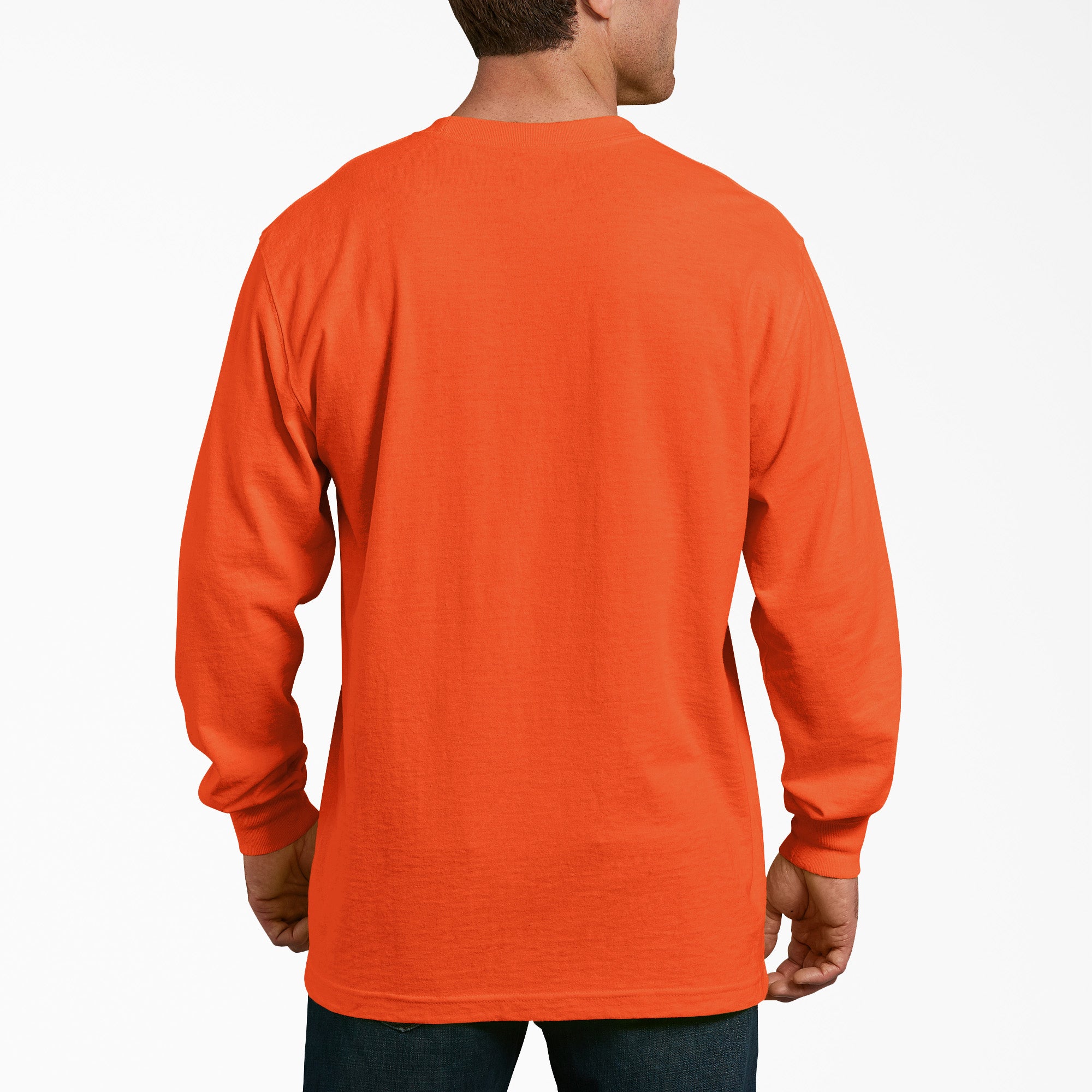Heavyweight Neon Long Sleeve Pocket T-Shirt