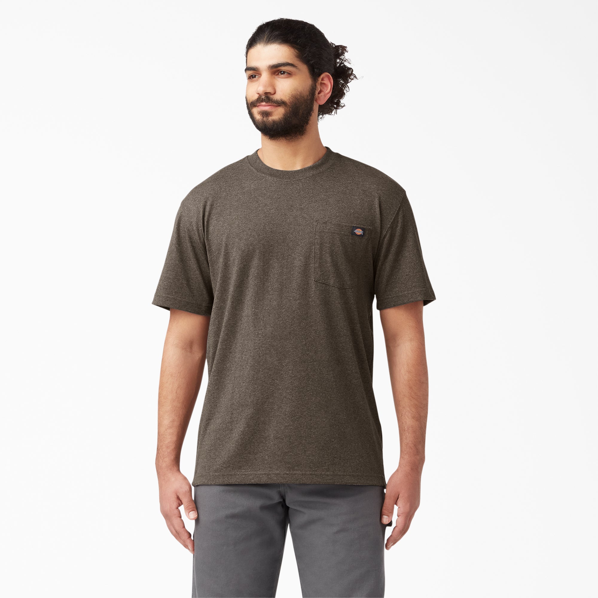 Heavyweight Heathered Short Sleeve Pocket T-Shirt